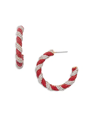 Baublebar Mint Condition Hoop Earrings In Red