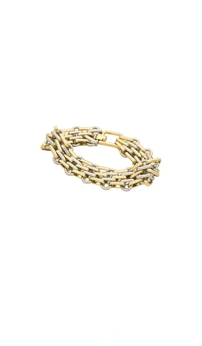 Baublebar Mixed Metal Link Bracelet In Gold