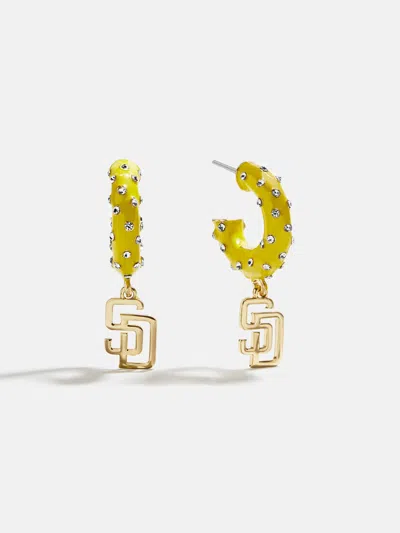 Baublebar Mlb Enamel Hoop Earrings In Gold