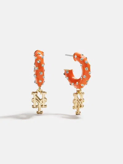 Baublebar Mlb Enamel Hoop Earrings In Orange