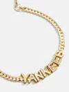Baublebar Mlb Gold Curb Chain Bracelet In Brown