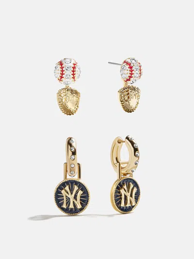 Baublebar Mlb Hoop Earring Set In Gold