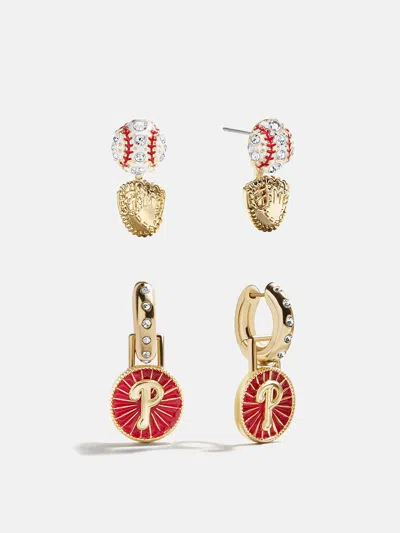 Baublebar Mlb Hoop Earring Set In Pattern