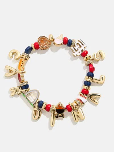 Baublebar Mlb Motif Beaded Bracelet In Gold
