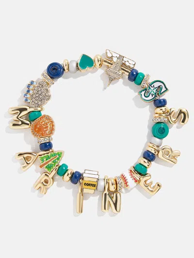 Baublebar Mlb Motif Beaded Bracelet In Orange