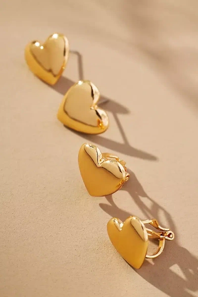 Baublebar Mommy & Me Heart Earrings, Set Of 2 In Gold