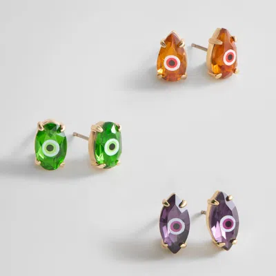 Baublebar Monster Eye Earring Set In Multi