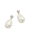 Baublebar Myra Imitation Pearl & Glass Accent Drop Earrings In Pearl
