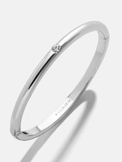 Baublebar Nadia Classic Hinge Bangle In Silver