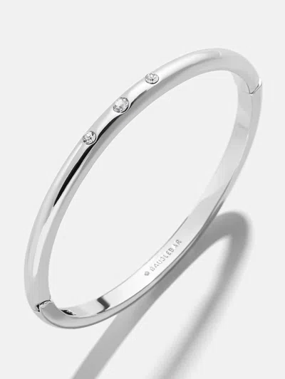 Baublebar Nadia Classic Hinge Bangle In Silver