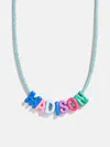 Baublebar Name Drop Waterproof Kids' Custom Necklace In Multi
