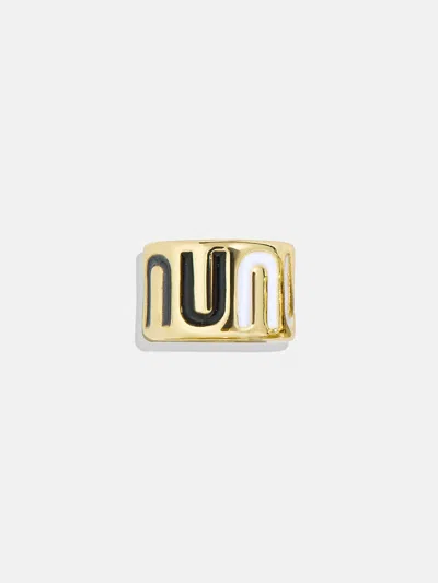 Baublebar Neutral Initial 360 Spinner Charm In Gold
