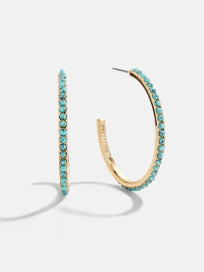 Baublebar Nina Semi-precious Hoop Earrings In Gold