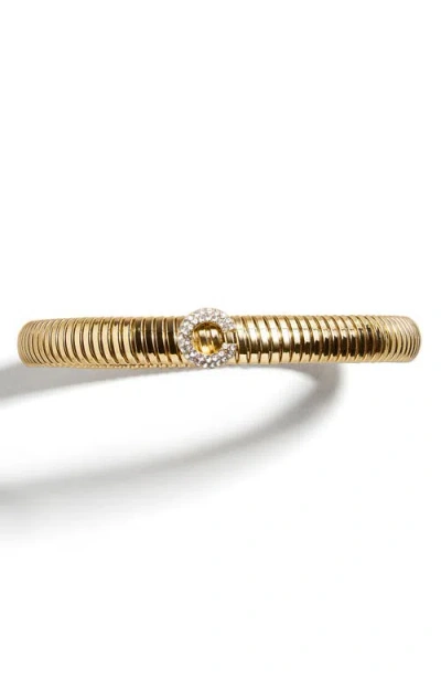 Baublebar Noah Initial Coil Bracelet In Clear C