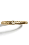Baublebar Noah Initial Coil Bracelet In Clear D