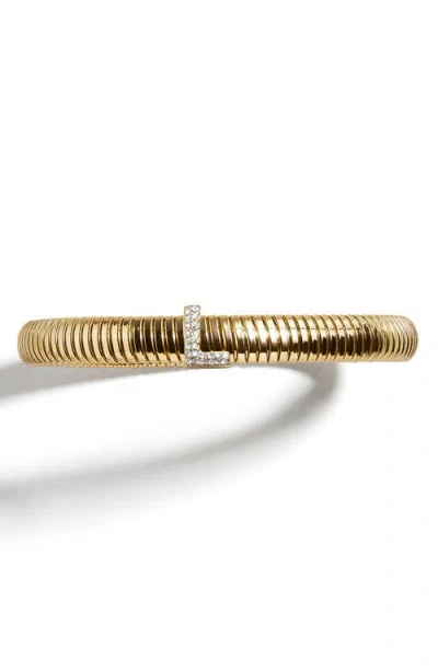 Baublebar Noah Initial Coil Bracelet In Clear L