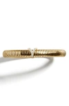Baublebar Noah Initial Coil Bracelet In Clear Y