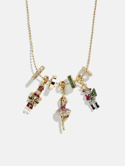 Baublebar Nutcracker Ballet Christmas Charm Necklace In Gold