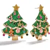 Baublebar Oh Glitzmas Tree Crystal Statement Earrings In Green