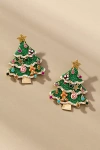 Baublebar Oh Glitzmas Tree Crystal Statement Earrings In Green
