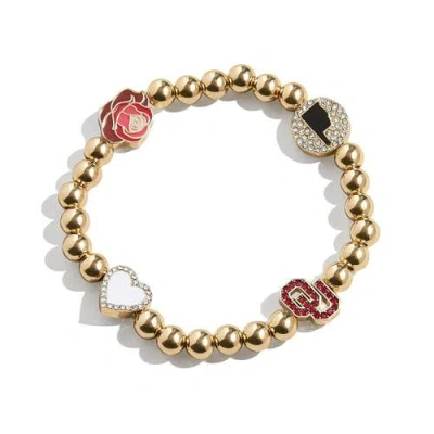 Baublebar Oklahoma Sooners Mixed Icon Pisa Bracelet In Gold