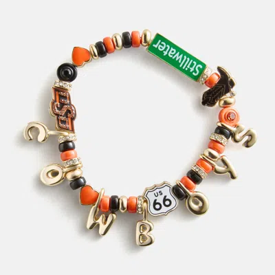 Baublebar Oklahoma State University Beaded Charm Bracelet
