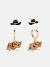 Baublebar Oklahoma State University Earring Set In Multi