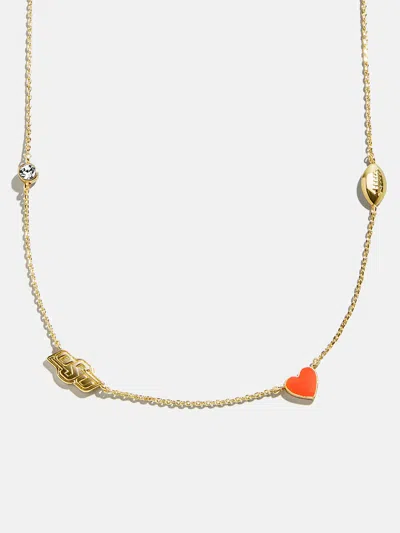 Baublebar Oklahoma State University Spaced Charm Necklace In Gold