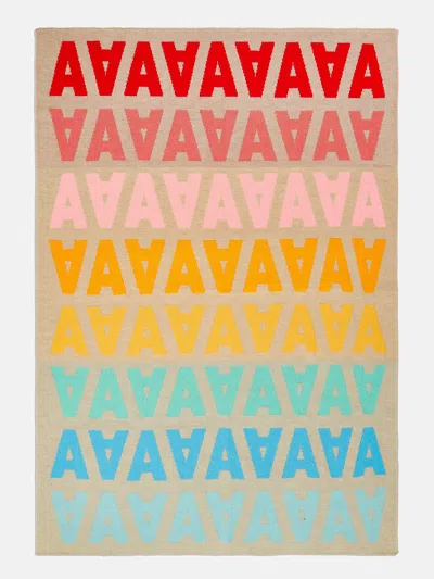 Baublebar Ombre Initial Custom Blanket In Neutral