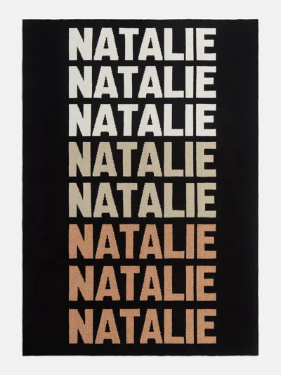 Baublebar Ombre Name Custom Blanket In Black