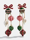 Baublebar Ornamental Christmas Statement Earrings In Multi