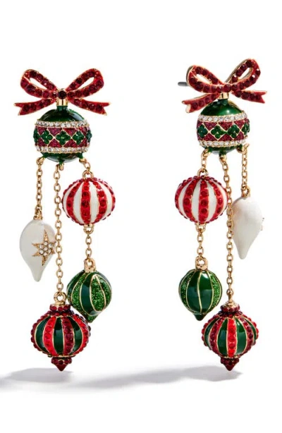 Baublebar Ornamental Christmas Statement Earrings In Multi