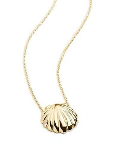 Baublebar Out Of Shell Seashell Pendant Necklace, 24-27 In Gold