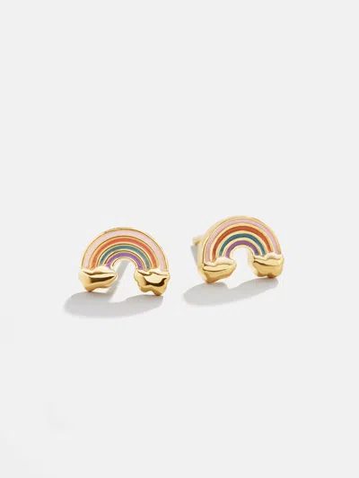 Baublebar Over The Rainbow 18k Gold Kids' Earrings In Multi
