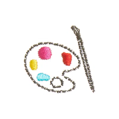 Baublebar Paint Palette Icon In Metallic