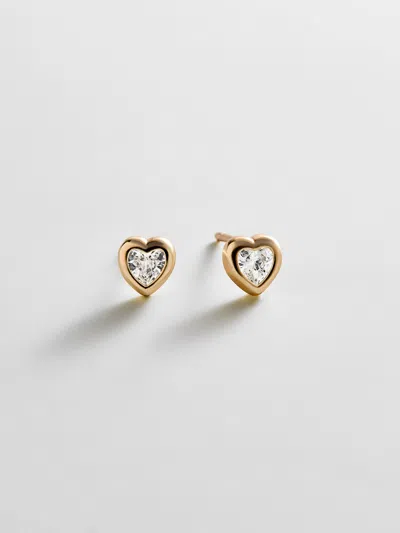 Baublebar Paloma 14k Gold Heart Earrings In Purple