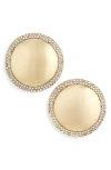 Baublebar Pamela Pave Disc Statement Stud Earrings In Gold Tone
