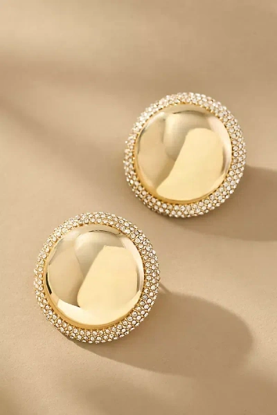 BAUBLEBAR PAMELA PAVÉ BUTTON STATEMENT EARRINGS