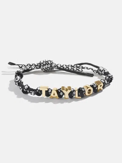 Baublebar Paracord Waterproof Custom Nameplate Bracelet In Black