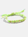 Baublebar Paracord Waterproof Custom Nameplate Bracelet In Green