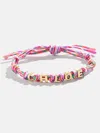Baublebar Paracord Waterproof Custom Nameplate Bracelet In Pink