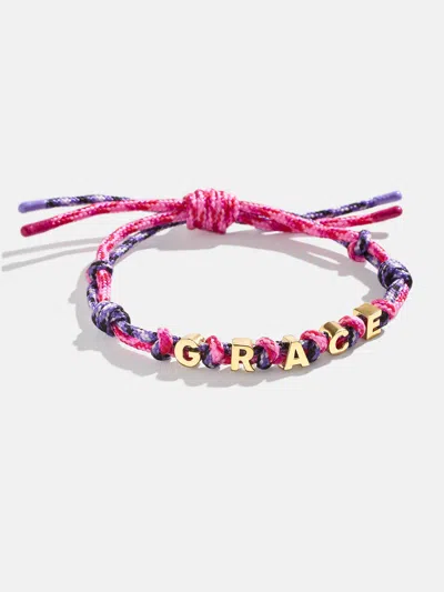 Baublebar Paracord Waterproof Custom Nameplate Bracelet In Pink