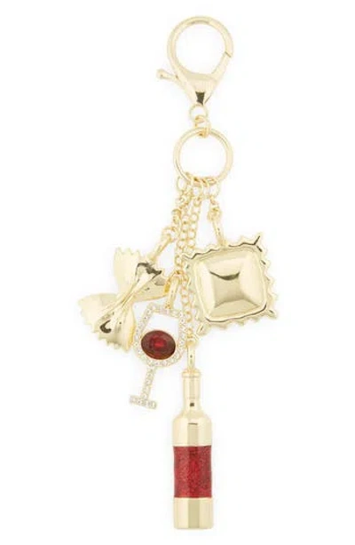 Baublebar Pasta & Wine Cluster Bag Charms In Gold