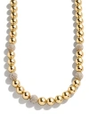 Baublebar Pavé & Goldtone Beade Statement Necklace