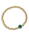 Baublebar Pave & Stone Beaded Stretch Bracelet In Gold Tone