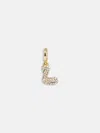 Baublebar Pavé Bubble Initial Cluster Charm In Gold