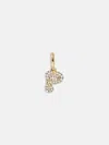 Baublebar Pavé Bubble Initial Cluster Charm In Gold