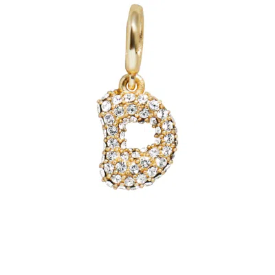 Baublebar Pave Bubble Initial Cluster Charm In Gold