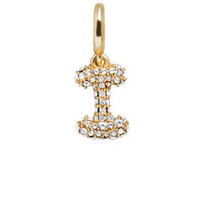 Baublebar Pave Bubble Initial Cluster Charm In Gold