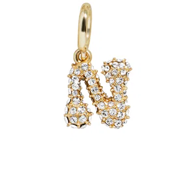 Baublebar Pave Bubble Initial Cluster Charm In Gold